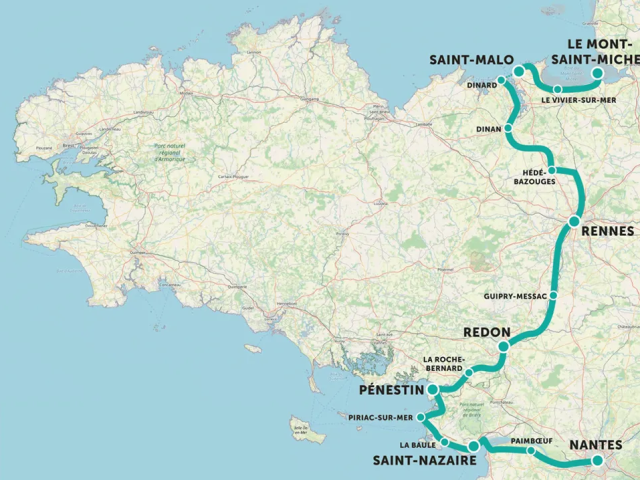 Carte Itineraire Voyage Bretagne