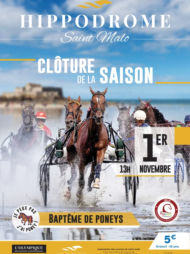 Hippodrome de Saint-Malo - Affiche Novembre 2024